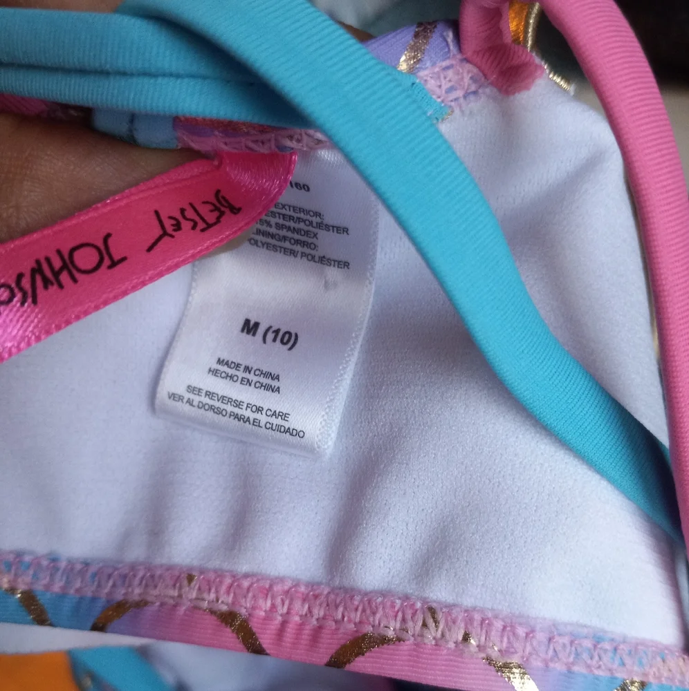 NWOT Betsey Johnson Little Girl's Bikini Size 10 - Picture 3 of 3